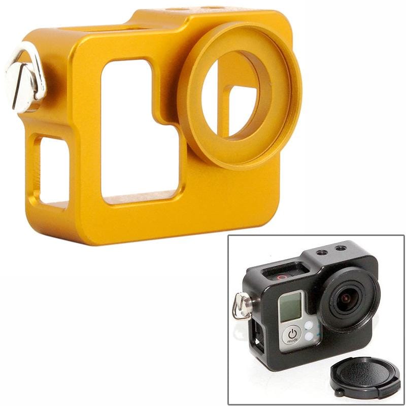 CNC Aluminium Alloy Housing Shell / Matel Protective Cage for GoPro Hero 4 / 3+ / 3, ST-121 (Style2)