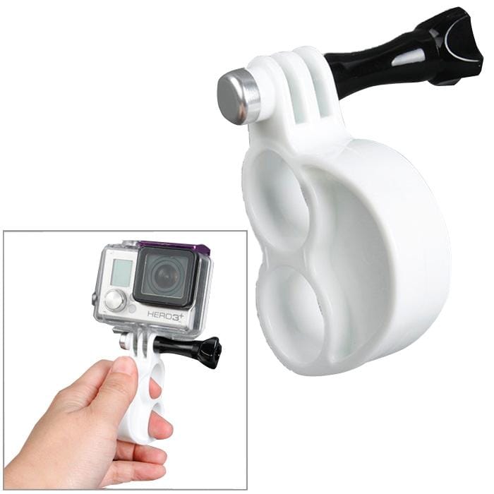 TMC HR273 Gen2  Fingers Grip with Thumb Screw for GoPro  NEW HERO /HERO6   /5 /5 Session /4 Session /4 /3+ /3 /2 /1, Xiaoyi and Other Action Cameras (White)