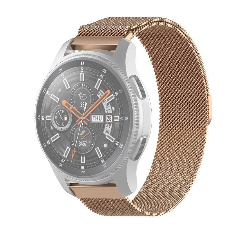 For Honor Magic Watch 2/Galaxy Active2 Milan Stainless Steel Mesh Strap 20MM (Rose Gold)
