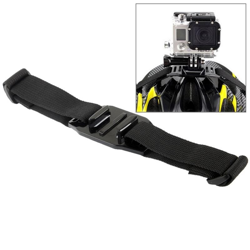ST-04 Vented Helmet Strap Mount Adapter for GoPro  NEW HERO /HERO6   /5 /5 Session /4 Session /4 /3+ /3 /2 /1, Xiaoyi and Other Action Cameras (Black)