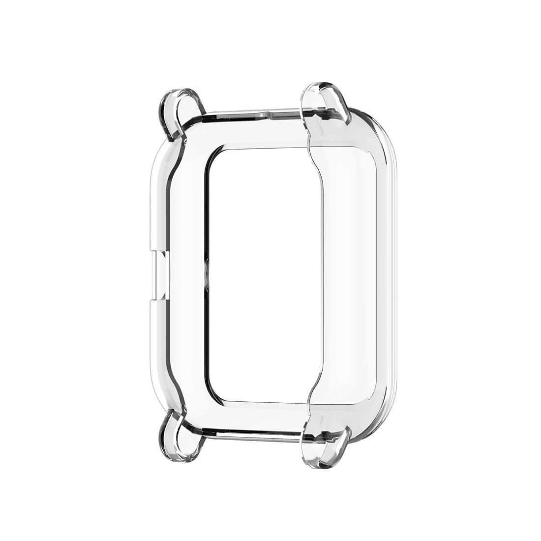 For Amazfit Bip Lite Version 1S / Bip S Transparent TPU Watch Protective Case (Transparent Black)