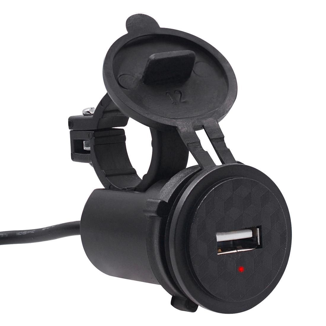 Motorcycle Waterproof DC DC 9-24V 5V / 1.5A USB Phone Charger Adapter, with Indicator Light