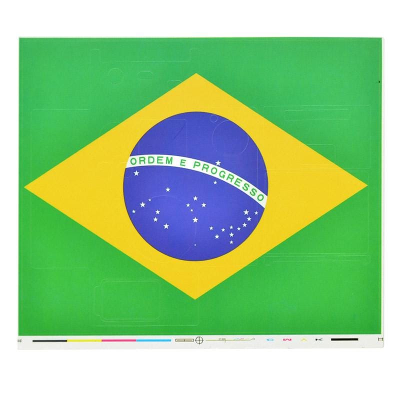 Retro Brazil Flag Pattern Case Sticker for GoPro HERO3+ /3 (Style3)