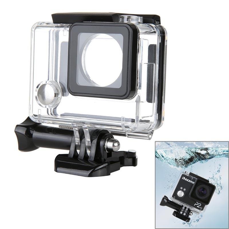 DZ-361 Sports Camera Waterproof Housing Case + Thumb Knob + Tripod Mount for Dazzne P2