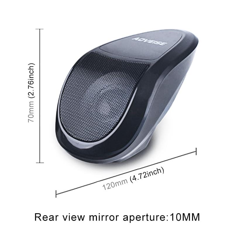 AOVEISE MT493 12V Multi-functional Waterproof Motorcycle Bluetooth Modified Audio Amplifier with Lamp, Support FM & Wired Control (Black)