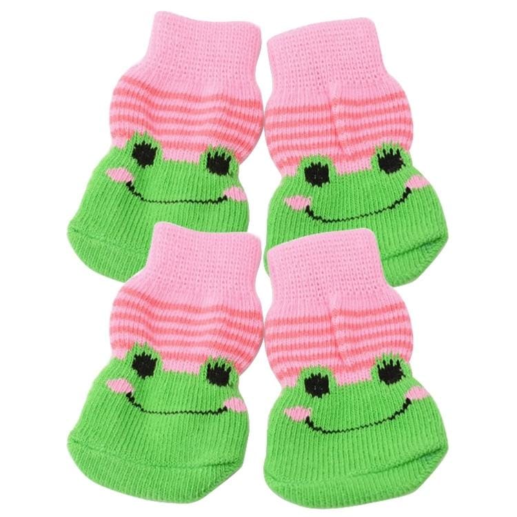 2 Pairs Cute Dog Socks for Pets, Size: M, Random Color Delivery