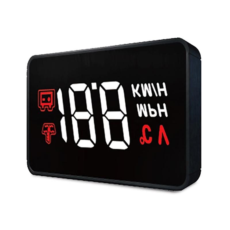 A100 HUD 3.0 inch OBD II Car Head Up Display, Speed, Water Temperature & High Water Temperature Alarm, Voltage & Low Voltage Alarm, Shift Reminder