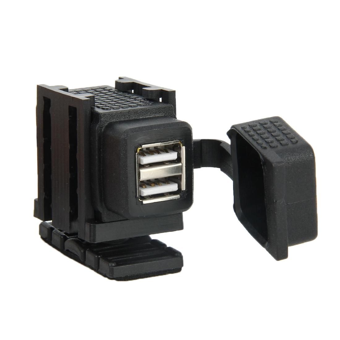 Waterproof Motorcycle SAE To USB Cable Adapter 3.1A Dual Port Power Socket Adapter, for Smart Phones, Tablets, GPS