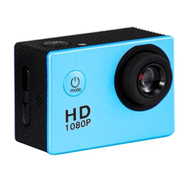 HAMTOD HF40 Sport Camera with 30m Waterproof Case, Generalplus 6624, 2.0 inch LCD Screen (Blue)