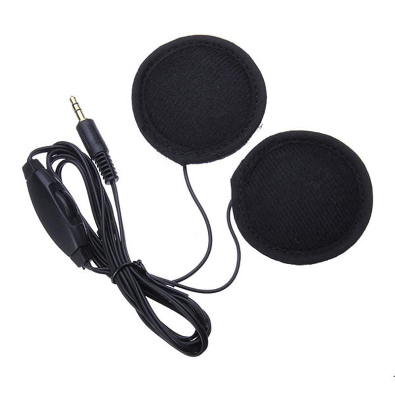 3.5mm Motorcycle Helmet Earphone with Mic for iPhone / Samsung / HTC / Xiaomi / Nokia (Black)