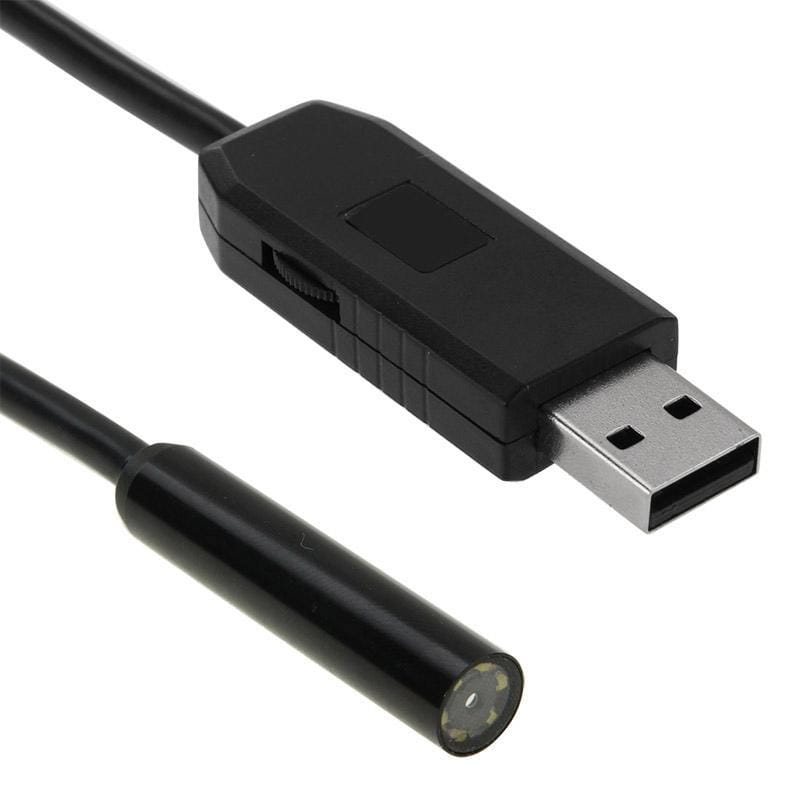 Waterproof USB Endoscope Inspection Camera with 6 LED, Length: 25m, Lens Diameter: 9mm (Black)