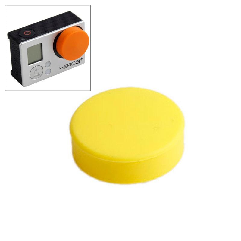 TMC Round Shape Silicone Cap for GoPro Hero 4 / 3+ (Yellow)