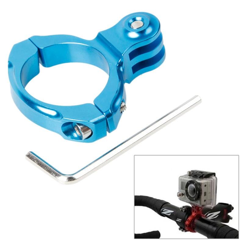 TMC HR87 Bike Aluminum Handle Bar Standard Mount for GoPro HERO6 /5 /5 Session /4 Session /4 /3+ /3 /2 /1, Xiaoyi and Other Action Cameras, Internal Diameter: 31.8mm (Blue)