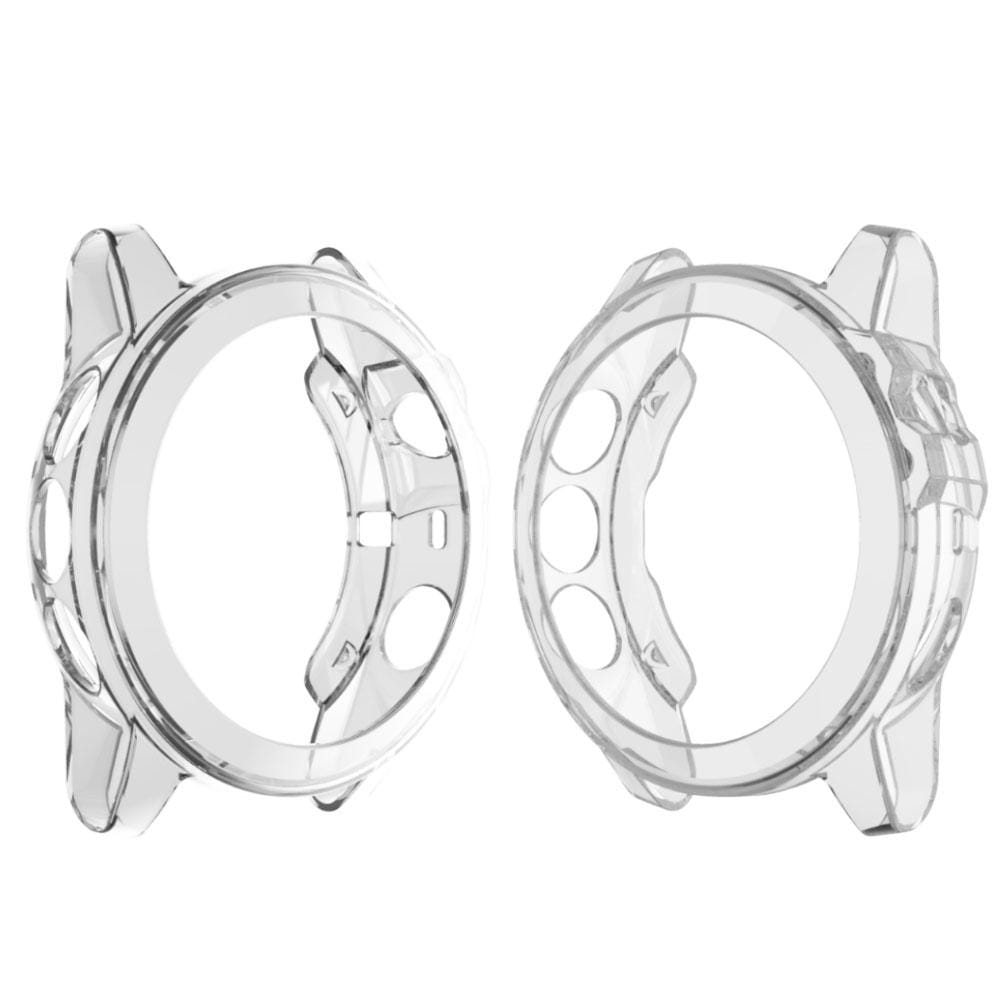 Suitable for Garmin Fenix 5 & 5 Plus transparent TPU Silica Gel Watch Case (Transparent gray)