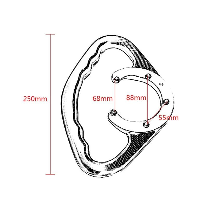 MT07 Modified CNC Fuel Tank Handrail MT09 Universal Fuel Tank Cap Handrail for Yamaha Series (Green)