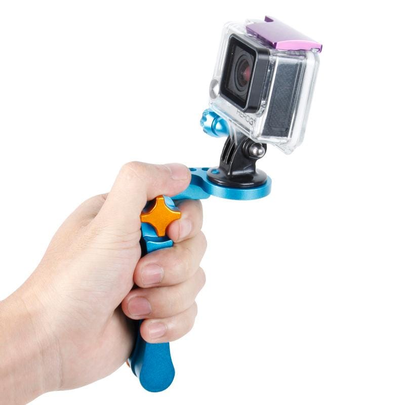 TMC HR209 Foldable Pocket Stabilizer Grip Mount Monopod for GoPro HERO4 /3+ /3 /2 (Blue)