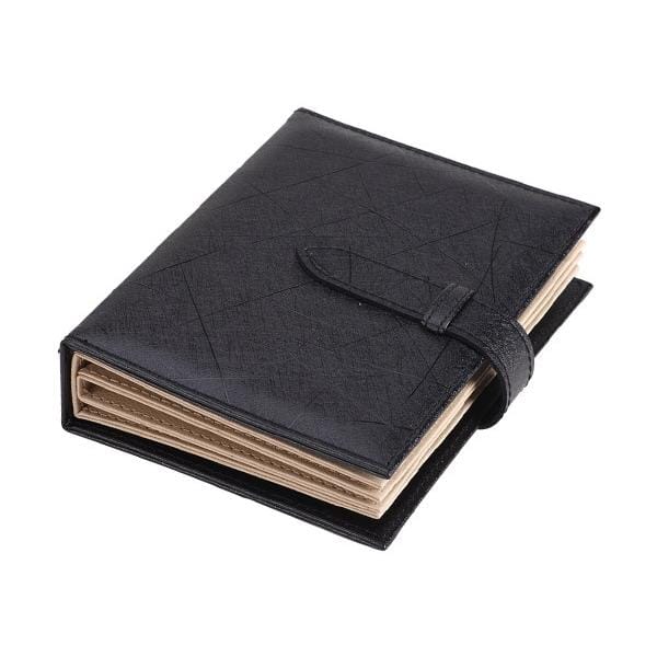 Portable PU Leather Storage Box Necklace Jewelry Display Box Organizer (Black)