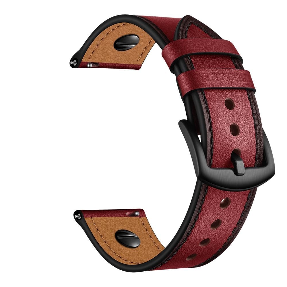 22mm For Huawei Watch GT2e / GT2 46mm Strap Leather Strap (Black)