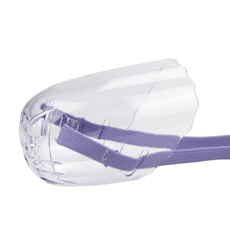 Pets Bathing Injection Anti-Bite Transparent Muzzle, Size:L