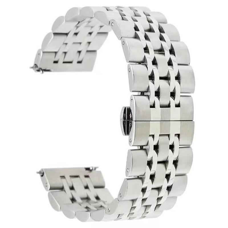 22mm For Huawei Watch GT2e GT2 46mm Seven Stainless Steel Straps (Silver)