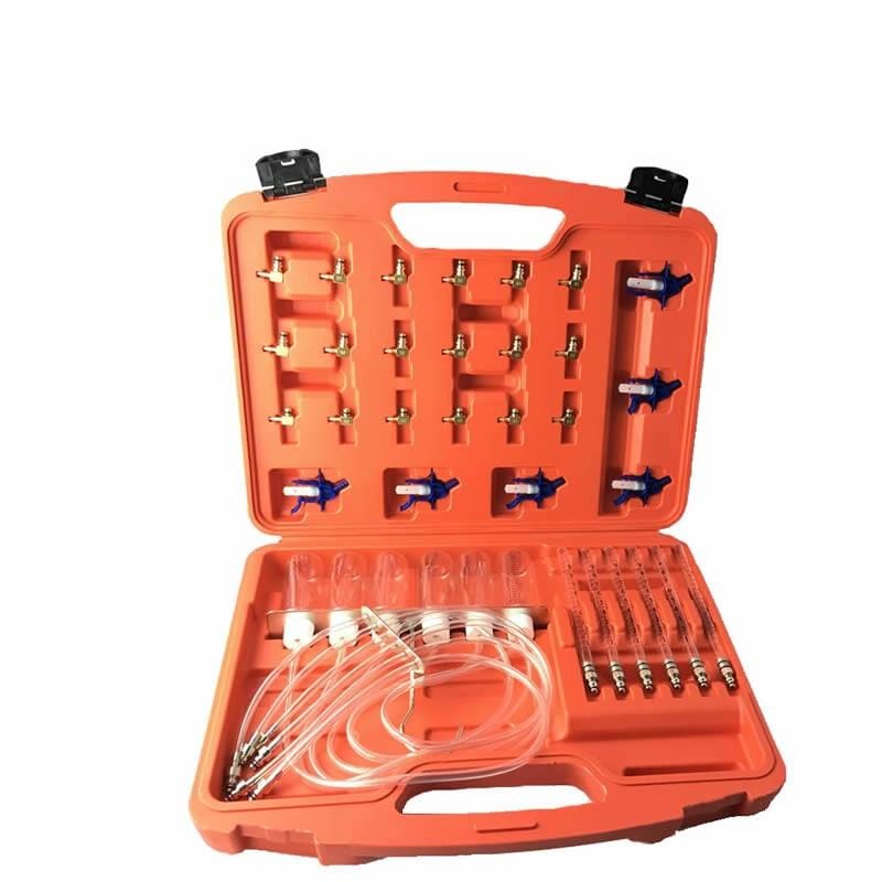 Injector Nozzle Tester Fuel Flow Meter Common Rail Adapter Fuel Line Diagnostic Tool Set