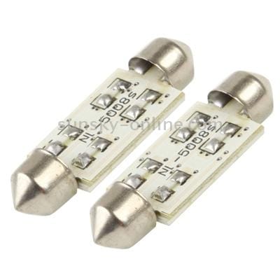 39mm White 8 LED 5050 SMD Car Signal Light Bulb