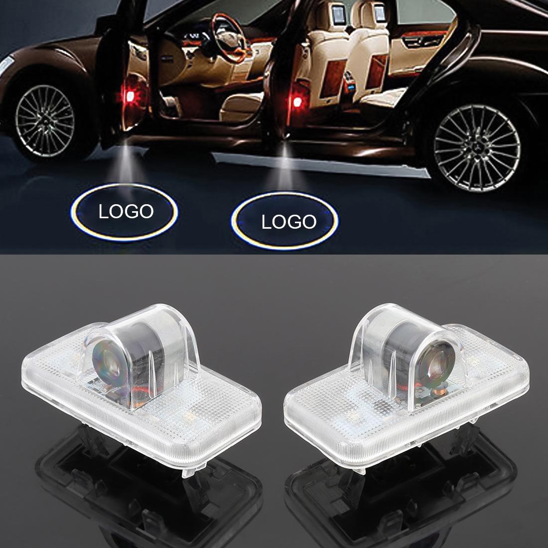 2 PCS DC12V 2W Car Door Logo Light Brand Shadow Lights Courtesy Lamp for Nissan Murano 2011-2013