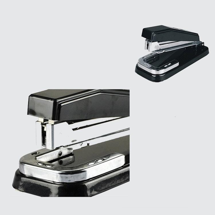 2 PCS Deli 0414 Stapler Portable Rotatable Stapler 0012 Staple Nail (Blue)