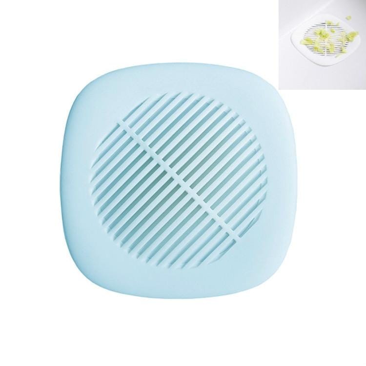 Square Sink Filter Bathroom Anti-hair Toilet Floor Drain Cover Home Kitchen Sewer Pool Filter (Light Blue)