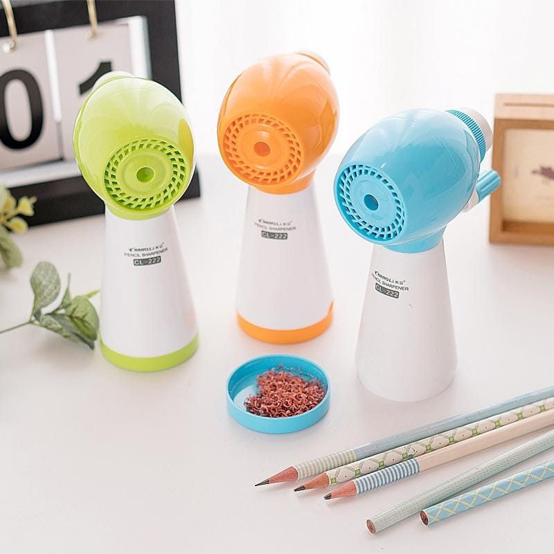 Fully Automatic Pen Sharpener Three-stage Adjustment Manual Pen Sharpener (Orange)