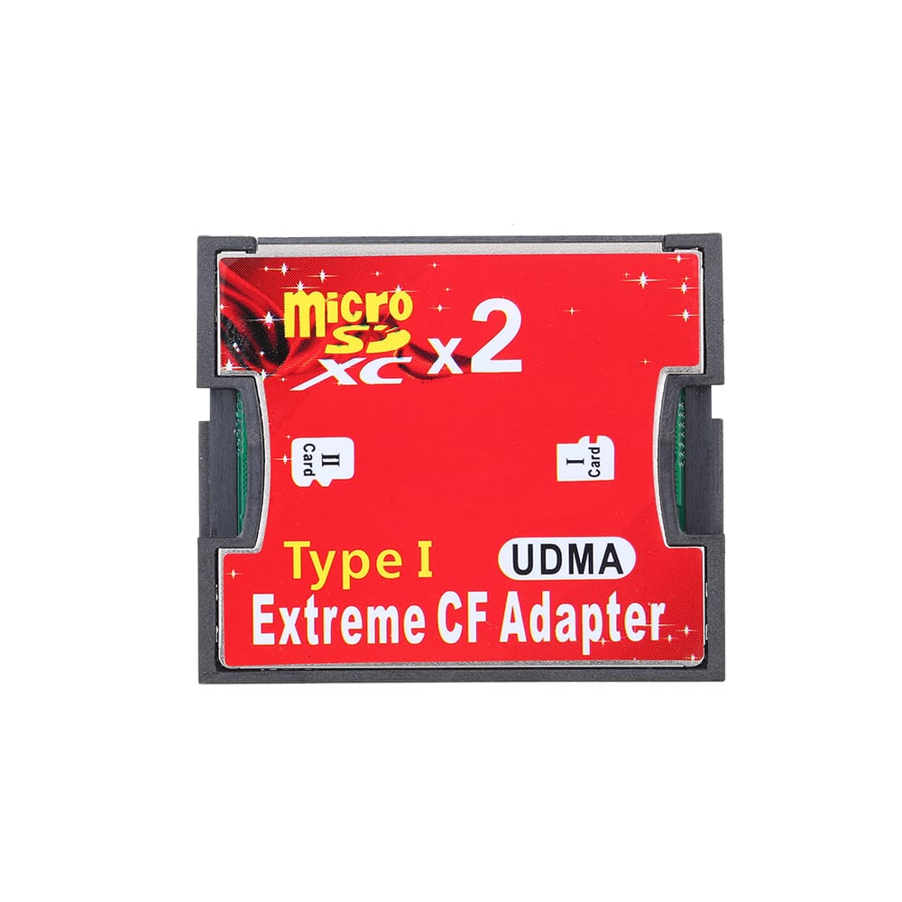 Dual TF to CF Adapter Card Dual Micro SD to CF Converter