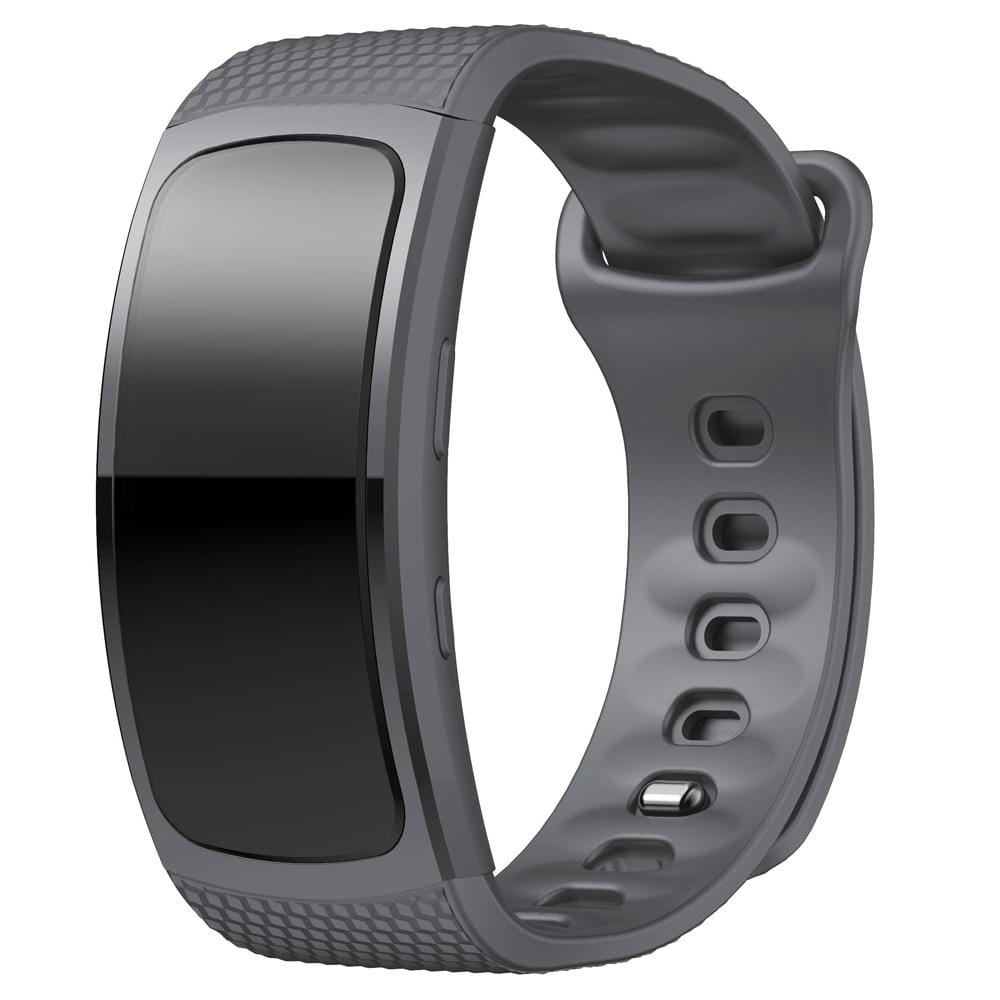 Silicone Wrist Strap Watch Band for Samsung Gear Fit2 SM-R360, Wrist Strap Size:150-213mm (Gray)