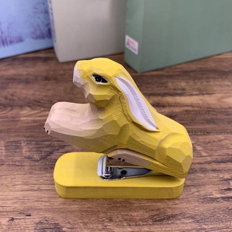 24/6 26/6 Handmade Wood Animal Mini Stapler Paper Office School Smart Home Kit (Style20)