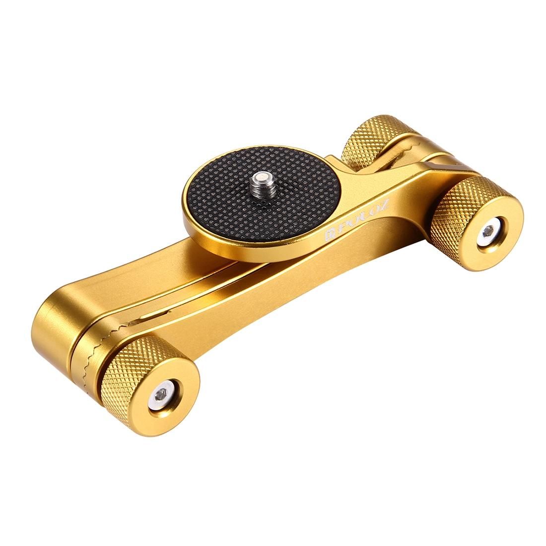 PULUZ CNC Foldable Selfie Stick Handheld Grip for GoPro HERO6 /5 /5 Session /4 Session /4 /3+ /3 /2 /1, Xiaoyi and Other Action Cameras (Gold)