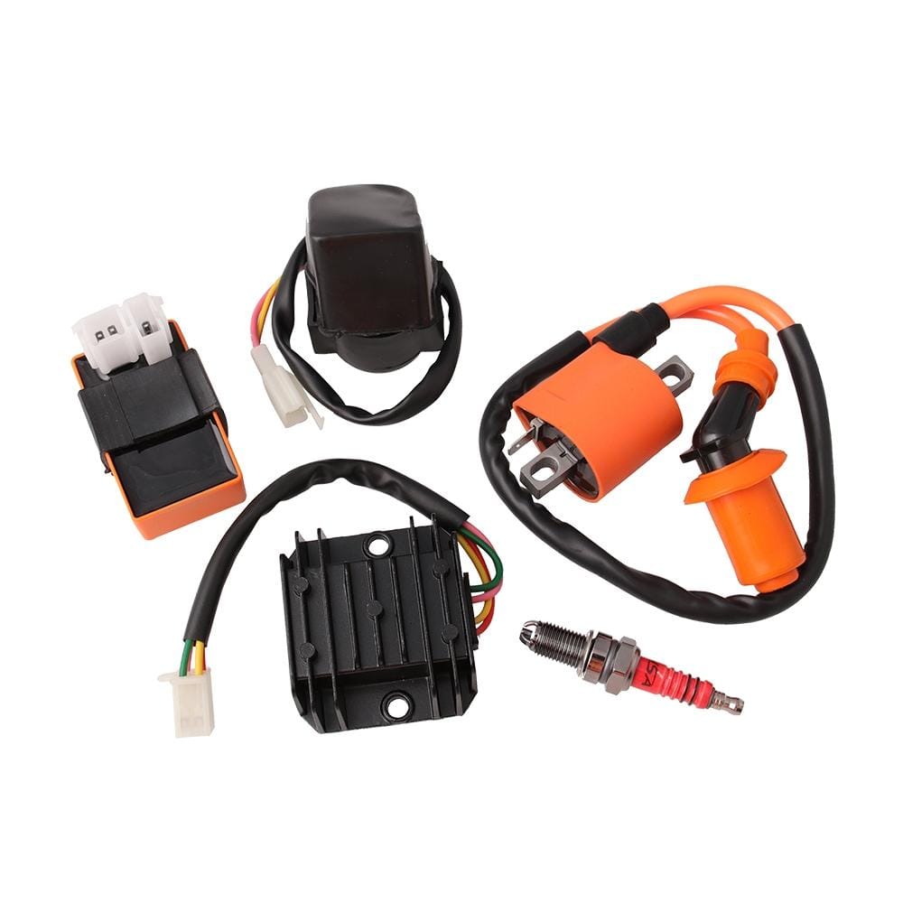 Motorcycle 3 in 1 Ignition Coil Voltage Regulator Rectifier Solenoid Relay