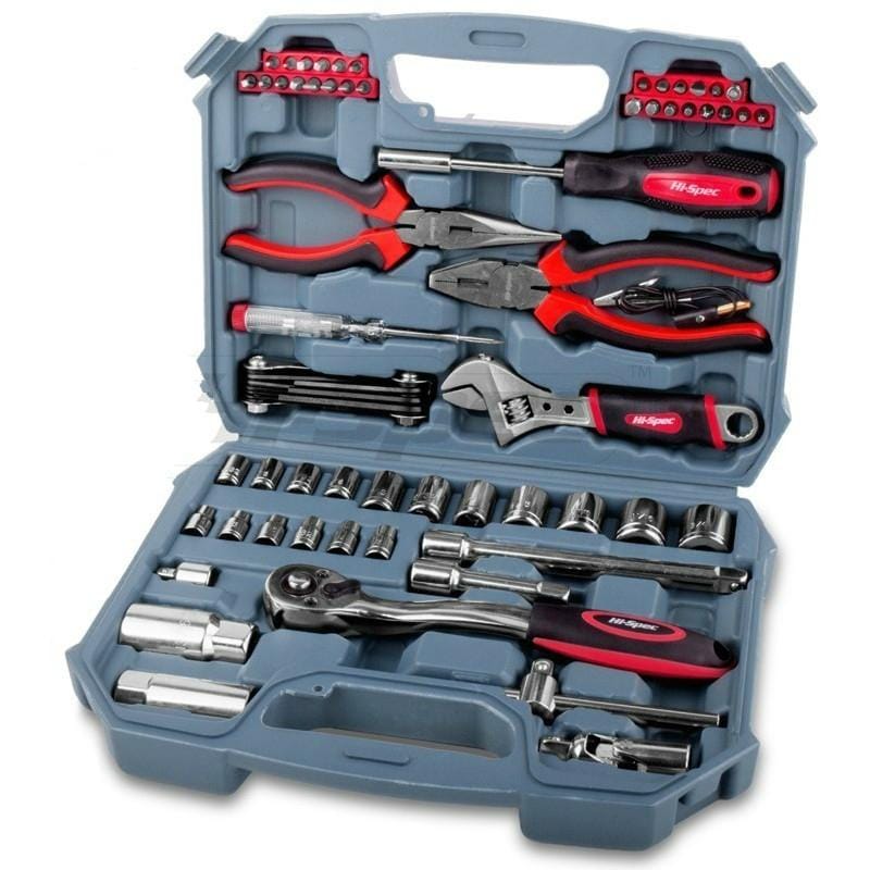 Hi-Spec Tools 67 in 1 On-board Auto Repair Tool Socket wWrench Car Repair Multi-function Car Repair Tool Box