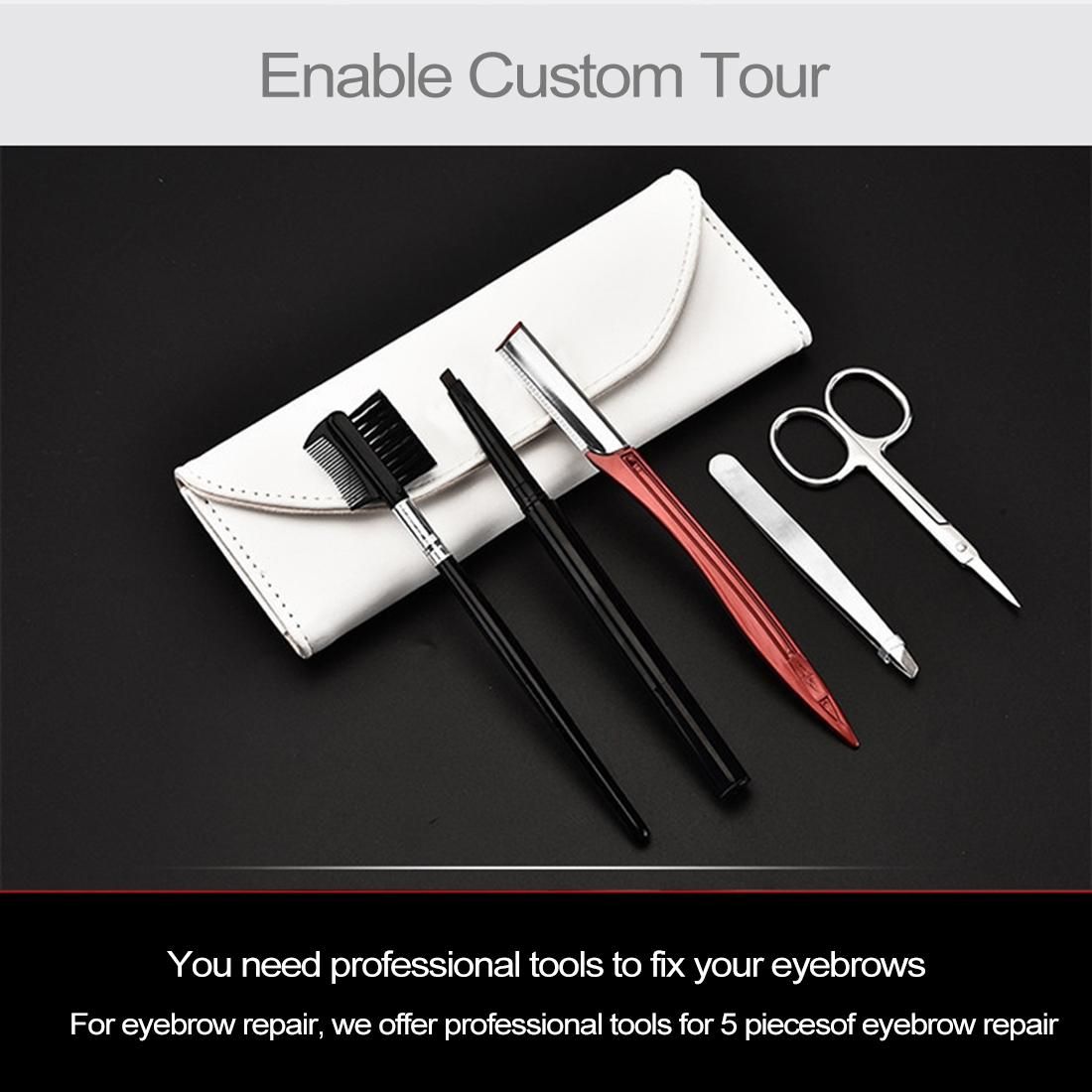 Portable Stainless Steel Beauty Makeup Tools  Kit
