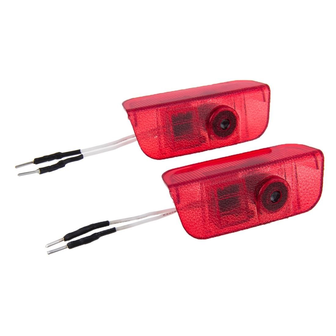 Car Door LED Laser Welcome Decorative Light for VW, LED Laser VW Logo (Red)