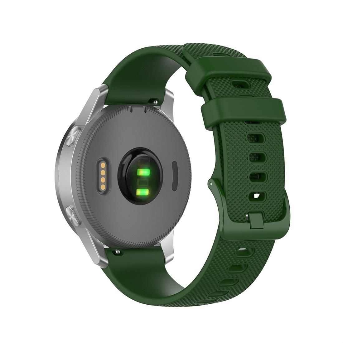 For Garmin Silicone Smart Watch Replacement Strap Wristband, Size:22mm Universal (Army Green)