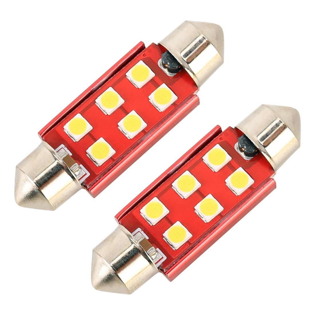 2 PCS 39mm DC12V / 2.2W / 6000K / 130LM 6LEDs SMD-3030 Car Reading Lamp (White Light)