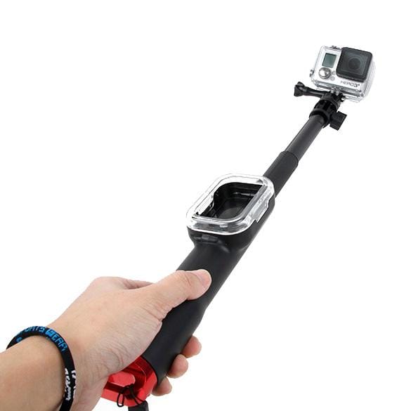 TMC Fold Retractable Handheld Remote Pole Monopod with Screw for GoPro Hero 4 / 3+ / 3 / 2 / 1, Max Length: 98cm (Blue)