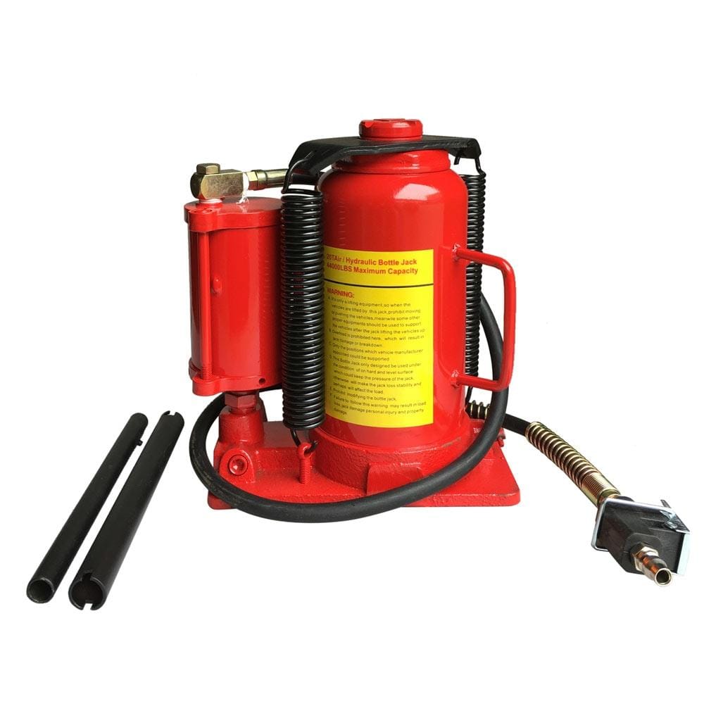 Steel Vertical Air Hydraulic Bottle Jack Car Repair Tool, Bearable Weight: 20 Ton