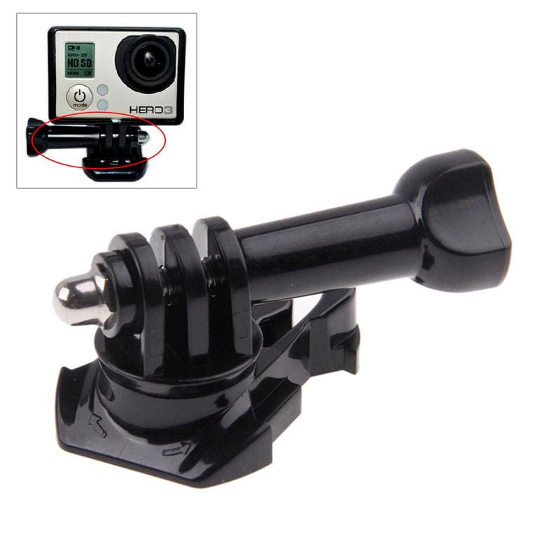 360 Degree Rotate Adjustable Buckle Basic Strap Mount & Screw Bolt for GoPro HERO9 Black /HERO8 Black /7 /6/ 5 /5 Session /4 /3+ /3 /2 /1 (Black)