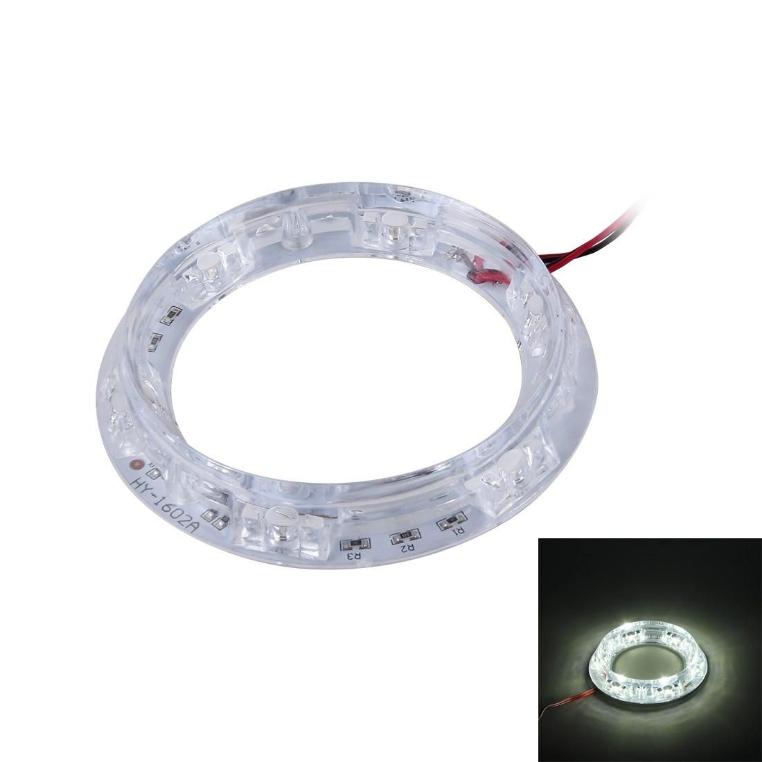 HY-1601 2W 6 LEDs Car Angel Eyes Light, DC 12V (White Light)