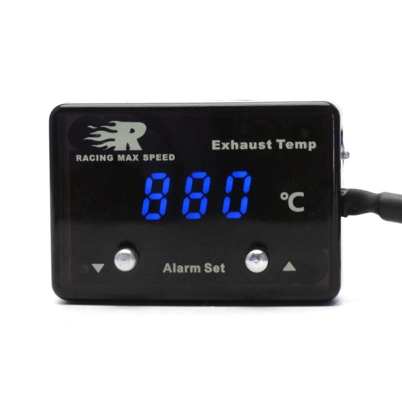 CNSPEED Car Tail Gas Digital Display Thermometer with Sensor P-ETM-01 (Blue)