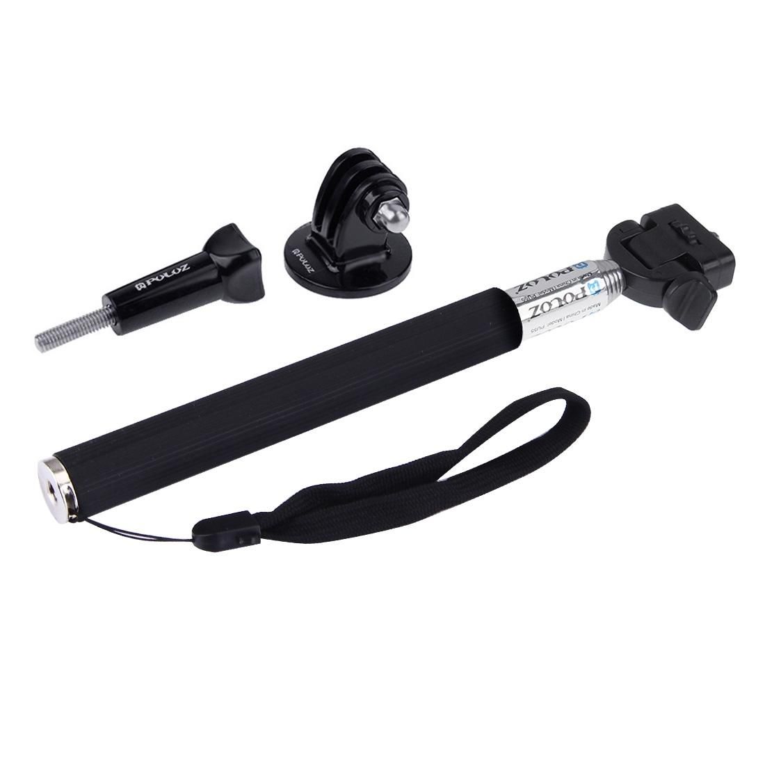 PULUZ Extendable Handheld Selfie Monopod for GoPro HERO9 Black / HERO8 Black / HERO7 /6 /5 /5 Session /4 Session /4 /3+ /3 /2 /1, Xiaoyi and Other Action Cameras, Length: 22.5-100cm