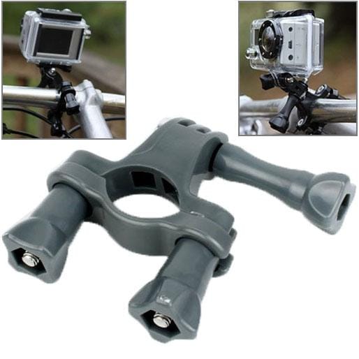 TMC Handlebar Seatpost Pole Mount Bike Moto Bicycle Clamp for GoPro  NEW HERO /HERO6   /5 Session /5 /4 Session /4 /3+ /3 /2 /1, Xiaoyi Sport Cameras (Grey)