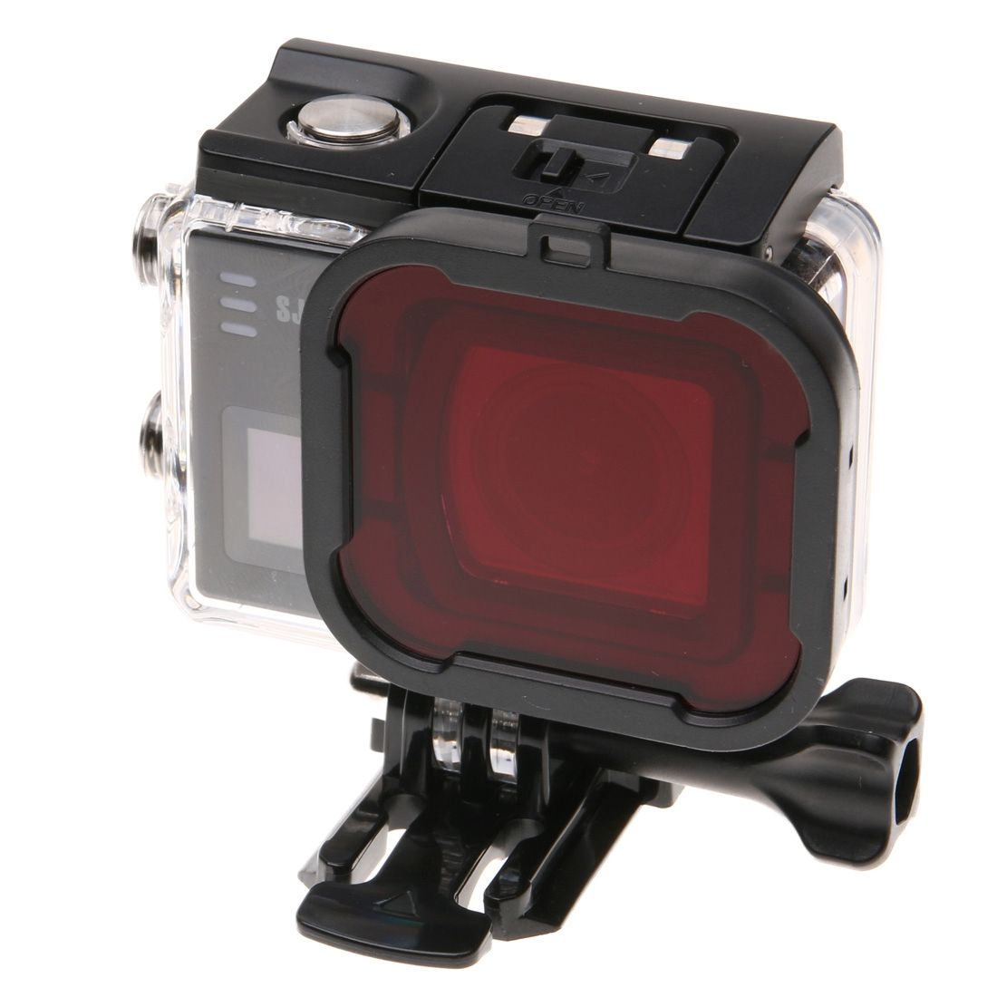 SJCAM SJ6 Cube Snap-on Dive Housing Lens Filter (Red)