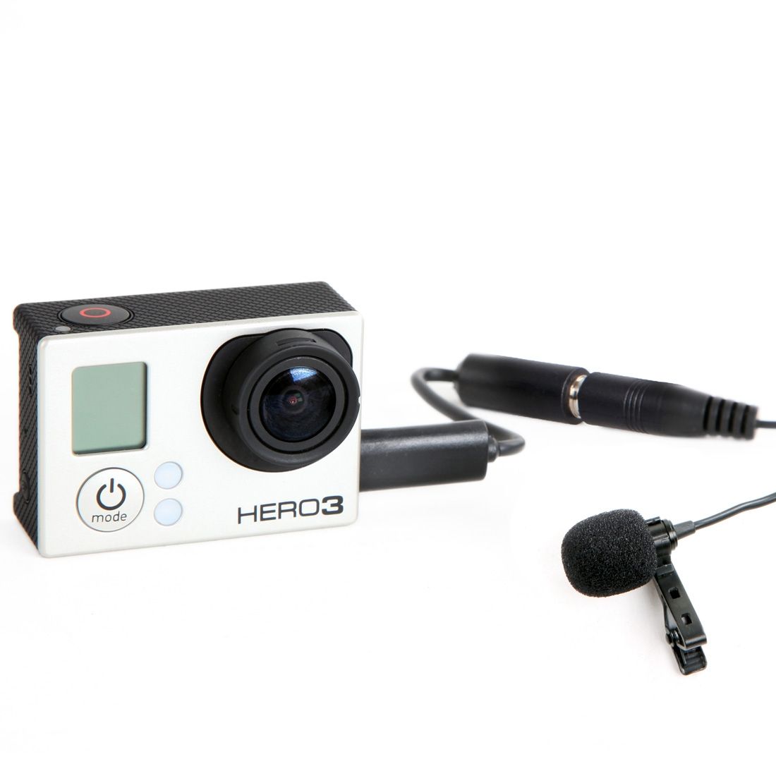 BOYA BY-LM20  Omni-directional Lavalier Condenser Microphone with Tie Clip for GoPro HERO4 /3+ /3, DSLR Cameras (Black)
