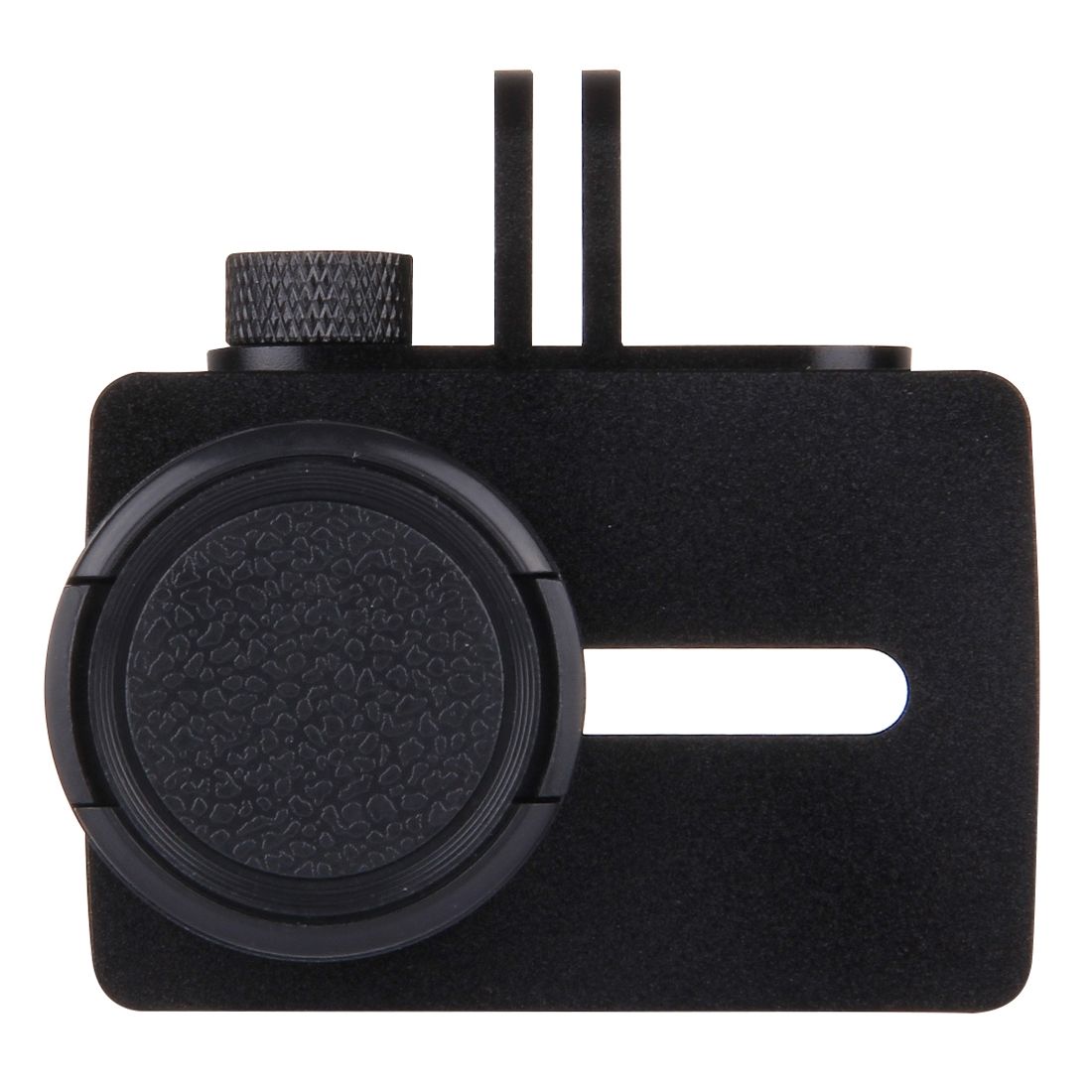 For Xiaomi Xiaoyi Yi II Sport Action Camera Aluminum Alloy Housing Protective Case with Lens Protective Cap (Red)